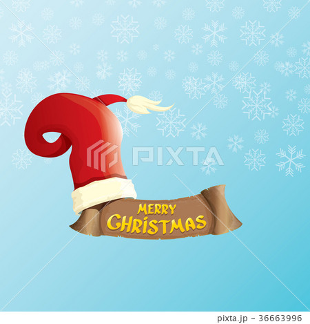 vector vintage funky cartoon Santa Claus like hand 36663996
