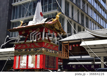 祇園祭 長刀鉾 鉾建て 祇園祭 長刀鉾 鉾建て 36664226