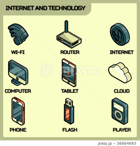 Internet and technology icons Internet and technology icons 36664665