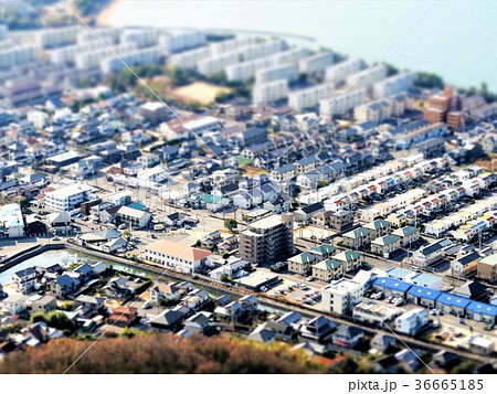 屋島横の住宅地（ミニチュア風）３ 36665185