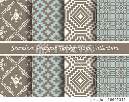 Antique seamless brown retro background collection 36665335