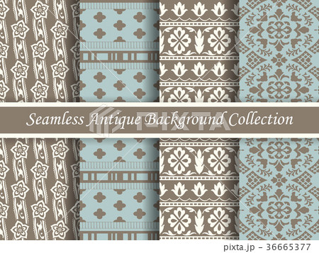 Antique seamless brown retro background collection 36665377
