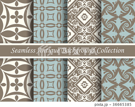 Antique seamless brown retro background collection Antique seamless brown retro background collection 36665385