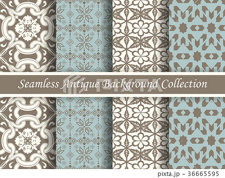 Antique seamless brown retro background collection 36665595