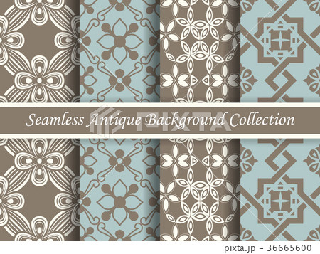 Antique seamless brown retro background collection 36665600