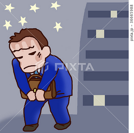残業が続いたのイラスト素材