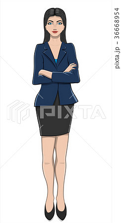 Cartoon styled business woman Cartoon styled business woman 36668954