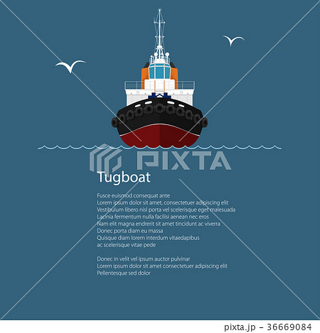 Front View of Push Boat and Text 36669084