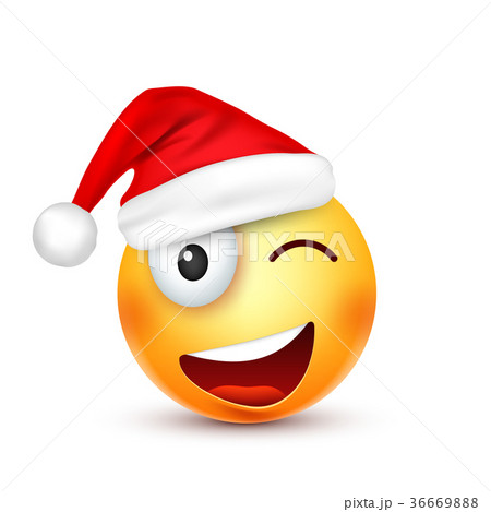 Christmas hat and smiley Christmas hat and smiley 36669888