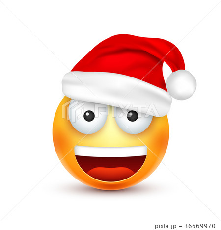 Christmas hat and smiley 36669970