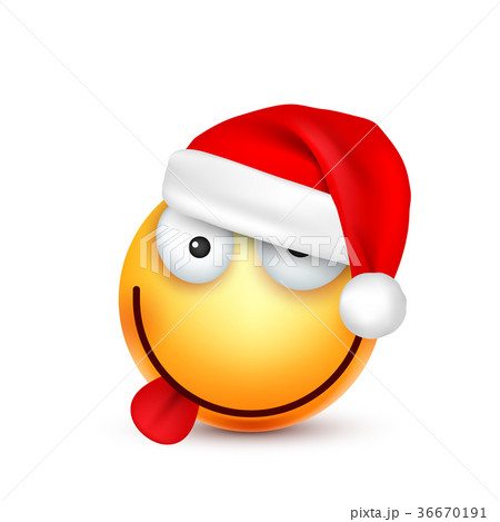Christmas hat and smiley Christmas hat and smiley 36670191