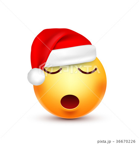 Christmas hat and smiley 36670226