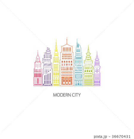 Big City Emblem, Linear Style Big City Emblem, Linear Style 36670431