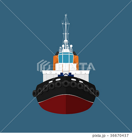 Front View of Push Boat 36670437