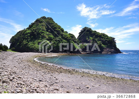 伊豆半島の浮島海岸の写真素材