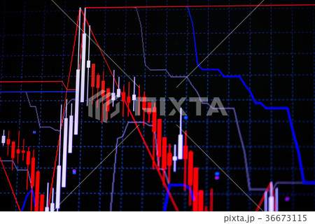 Candle stick graph chart with indicator Candle stick graph chart with indicator 36673115