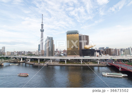 スカイツリー ランドマーク 東京 観光名所 朝 隅田川 空 風景 高速道路 首都高速 アサヒ スカイツリー ランドマーク 東京 観光名所 朝 隅田川 空 風景 高速道路 首都高速 アサヒ 36673502