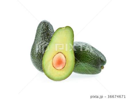 Avocado on white background 36674671