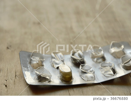last medicine tablet in blister pack on board 36676880