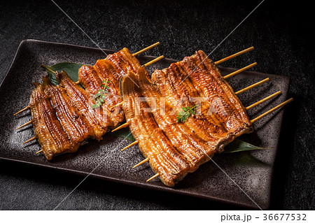 最高級日本産鰻の蒲焼 high quality Japanese broiled eel  36677532
