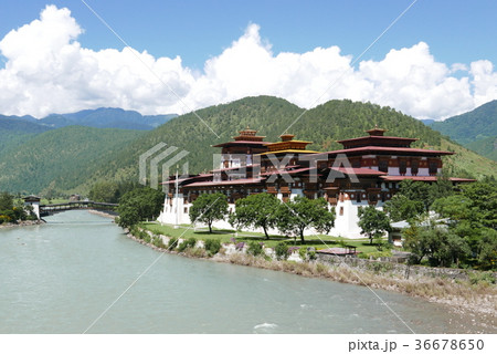 ブータン　ゾン　プナカゾン　外観 36678650