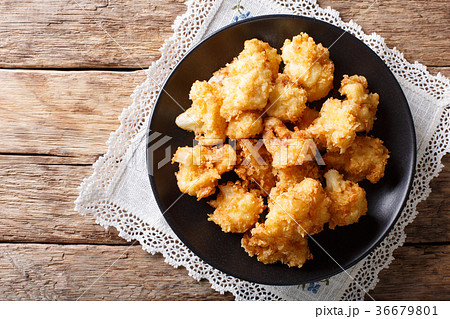 fried fresh cauliflower in breadcrumbs fried fresh cauliflower in breadcrumbs 36679801