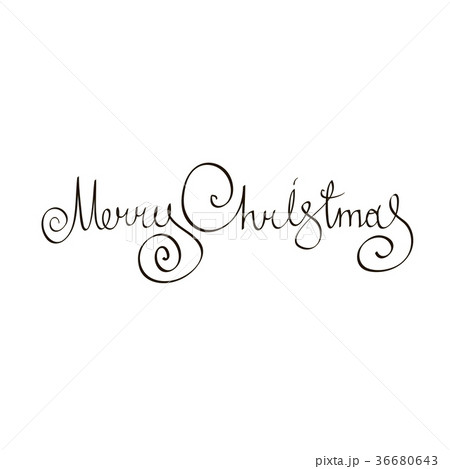 Merry Christmas vector text Calligraphic Lettering Merry Christmas vector text Calligraphic Lettering 36680643