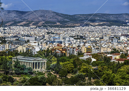 Hephaestus temple or Hefestion and athens city 36681129