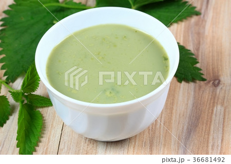 Nettle soup is healthy spring soup 36681492