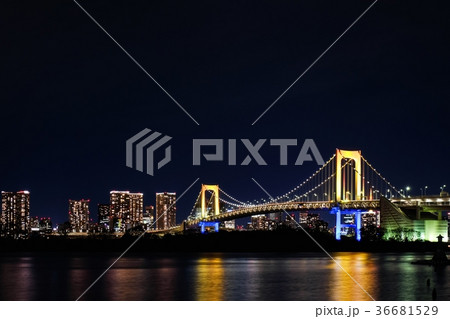 東京夜景 （レインボーブリッジ） 36681529