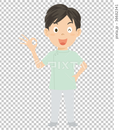 照料者關心工作者男性例證 36682341