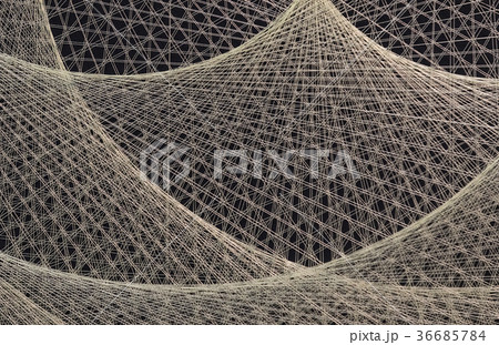 Abstract background of string of threads taken off Abstract background of string of threads taken off 36685784