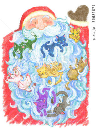 サンタクロースと猫 36685871