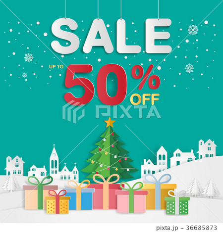 Christmas sale background for banner. 36685873