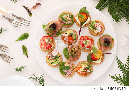 カナッペ　盛り合わせ 36686356
