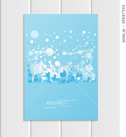 Brochure A5 or A4 format design Christmas urban 36687503