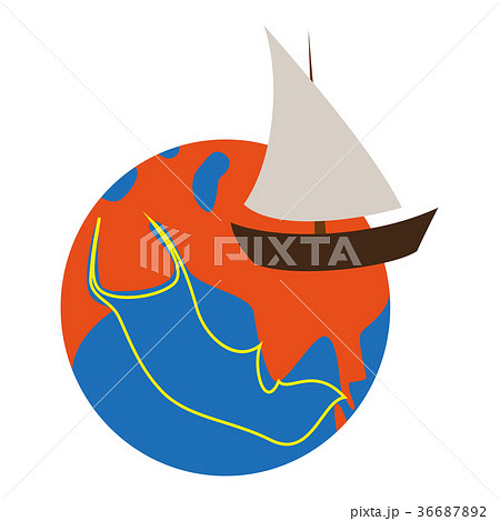 flat icon on theme Arabic business silk road flat icon on theme Arabic business silk road 36687892