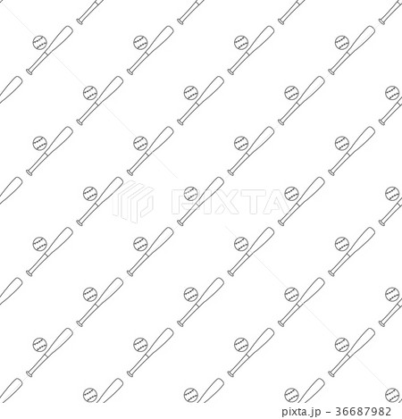 Baseball pattern seamless 36687982