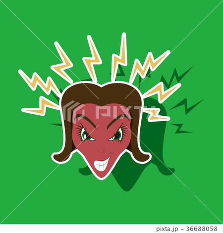 paper sticker on theme evil women 36688058