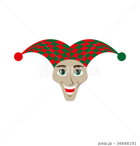 flat icon on theme humor jester flat icon on theme humor jester 36688191