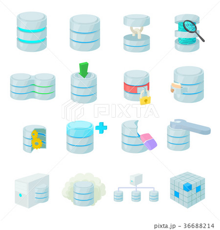 Data base icons set Data base icons set 36688214