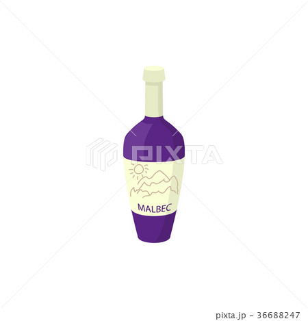 Bottle of wine icon, cartoon style 36688247