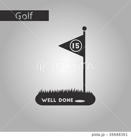 black and white style icon Golf course 36688361