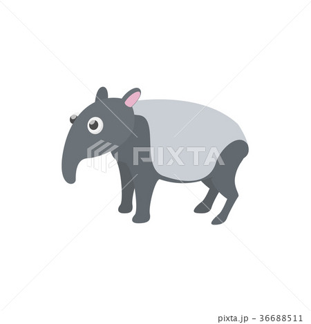 Tapir icon in cartoon style Tapir icon in cartoon style 36688511