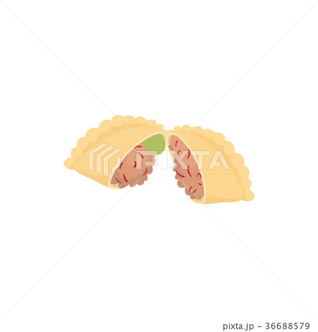 Empanada, meat pie icon, cartoon style  36688579