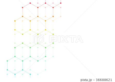 Abstract hexagonal background. Medical, scientific 36688621