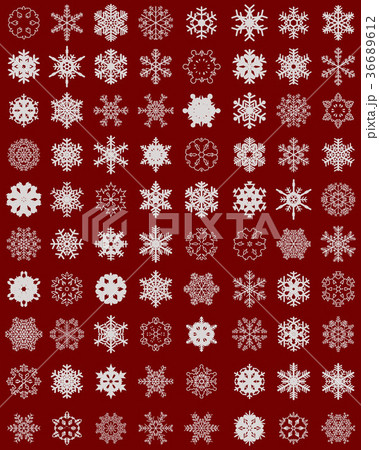 Set of different snowflakes 36689612