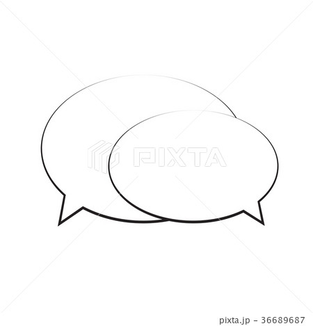 Speech bubble icon isolated 36689687
