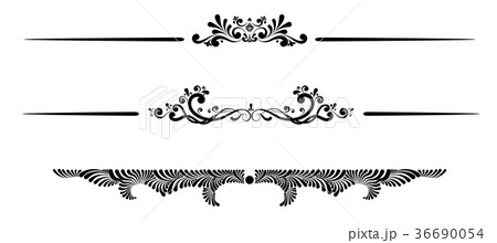 Decorative floral vector monogram Decorative floral vector monogram 36690054