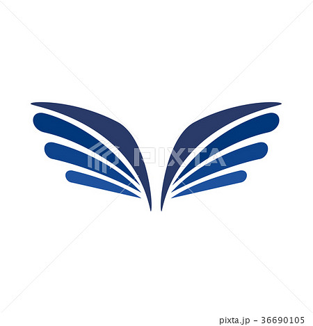 A pair of eagle wings icon, simple style A pair of eagle wings icon, simple style 36690105